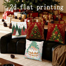 Axyaa Christmas Tree & Cake Pattern Pillow Covers for Sofa Bedroom Car