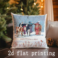 Axyaa Christmas Digital-Print Pillowcases for Sofa Bedroom Car - Festive Cushion Cover