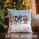 Axyaa Christmas Digital-Print Pillowcases for Sofa Bedroom Car - Festive Cushion Cover