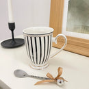 Axyaa Nordic Retro Ceramic Couple Cups - Premium Light Luxury Afternoon Tea Mug