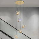 Axyaa Swan Acrylic LED Pendant Chandelier for Home and Restaurant Lighting