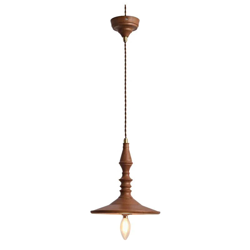 Axya Retro Wooden Art Pendant Lamp for Bar, Restaurant, Bedroom.