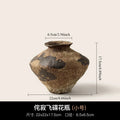 Axyaa Coarse Pottery Vase: New Chinese Wabi Sabi Style Rustic Decor for Home & Living Room