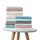 Axyaa Cotton Waffle Bath Towel Set - Soft, Absorbent, Durable, Lightweight