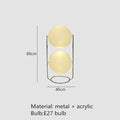 Axyaa Chrome Metal White Acrylic Ball Floor Lamp for Living Rooms & Hotels