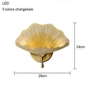 Axyaa Ginkgo Copper Wall Lamp Modern Living Room LED Lighting