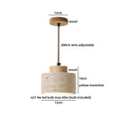 Axyaa Vintage Industrial LED Pendant Light Yellow Travertine Hanglamp