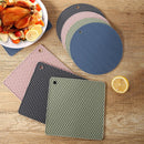 Axyaa Silicone Coasters Set - Heat Resistant & Nonslip Multifunction Kitchen Accessories