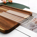 Axyaa Glass Straw Set: Reusable Straws for Smoothies & Cocktails