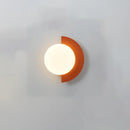 Axyaa Colorful Circular Macaron Wall Light - Modern Nordic LED Home Lighting