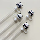 Axyaa Panda Silicone Straw Cap for Stanley Tumbler 10mm Straws