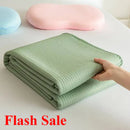 Axyaa Class A Waffle Silk Blanket: Double-sided Cool Summer Quilt