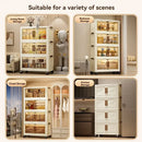 Axyaa Foldable Storage Cabinet: 4 Layers, Plastic Storage Box, Home Organization Solution