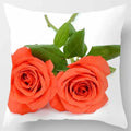Axyaa Rose Series Yellow Pink Flowers Pillowcase Home Decor