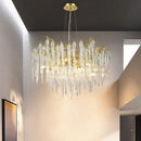 Axyaa Luxury Gold Crystal Chandelier - Modern Branch Design for Living Room, Dining Room & Bedroom