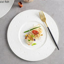 Axya Round Ceramic Serving Plate for Pasta, Steak, Sushi, and More