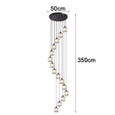 Axyaa Crystal Chandelier Ceiling Light Luxury Modern Pendant Lamp Living Room Bedroom Lighting
