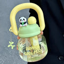 Axyaa 800ml Kawaii Water Bottle With Infuser Handle Chain Cute Tumbler.