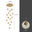 Axyaa Nordic Stair Chandelier Ceiling Light for Living and Dining Room