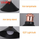 Axyaa Wrought Iron Pendant Lights: Modern Loft Bar LED Chandelier for Home Decor