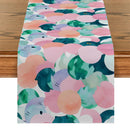 Axyaa Abstract Cat Table Runner for Farmhouse Dining Decor