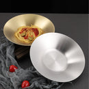 Axyaa Stainless Steel Fruit Salad Bowl Set - Kitchen Tableware Dinner Noodle Bowls
