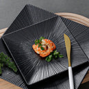 Axyaa Melamine Square Dinner Plate Set - Commercial Grade Western Dishes