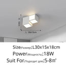 Axyaa Geometric Box LED Ceiling Lamp: Modern Living Room Dining Bedroom Lighting Fixtures