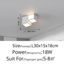 Axyaa Geometric Box LED Ceiling Lamp for Modern Living Room, Dining, Bedroom Lighting