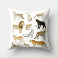 Axyaa Lion Tiger Head Pillowcase for Home Decor - Soft and Stylish Animal Cushion Cover