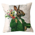 Axyaa Geometric Character Pillowcase | Sofa Home Decor Polyester Cushion
