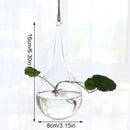 Axyaa Angel Glass Vase for Living Room Decor with Hanging Hydroponic Flowers