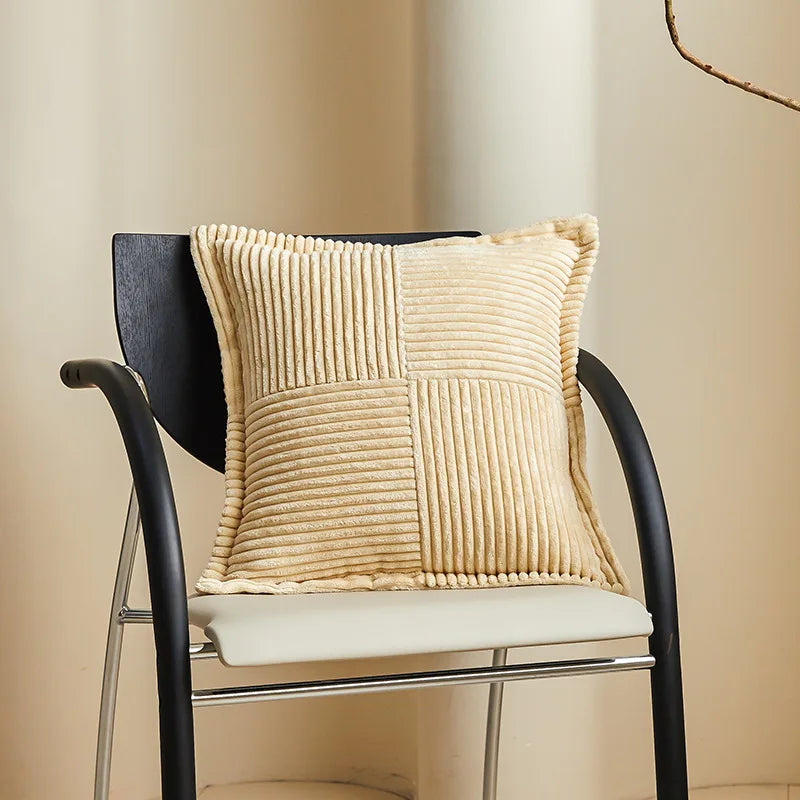 Boho Striped Pillow Covers for Sofa Bed Living Room Decor - Axyaa