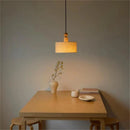Axyaa Nordic Cloth Pendant Light Vintage Rustic Wood Chandelier