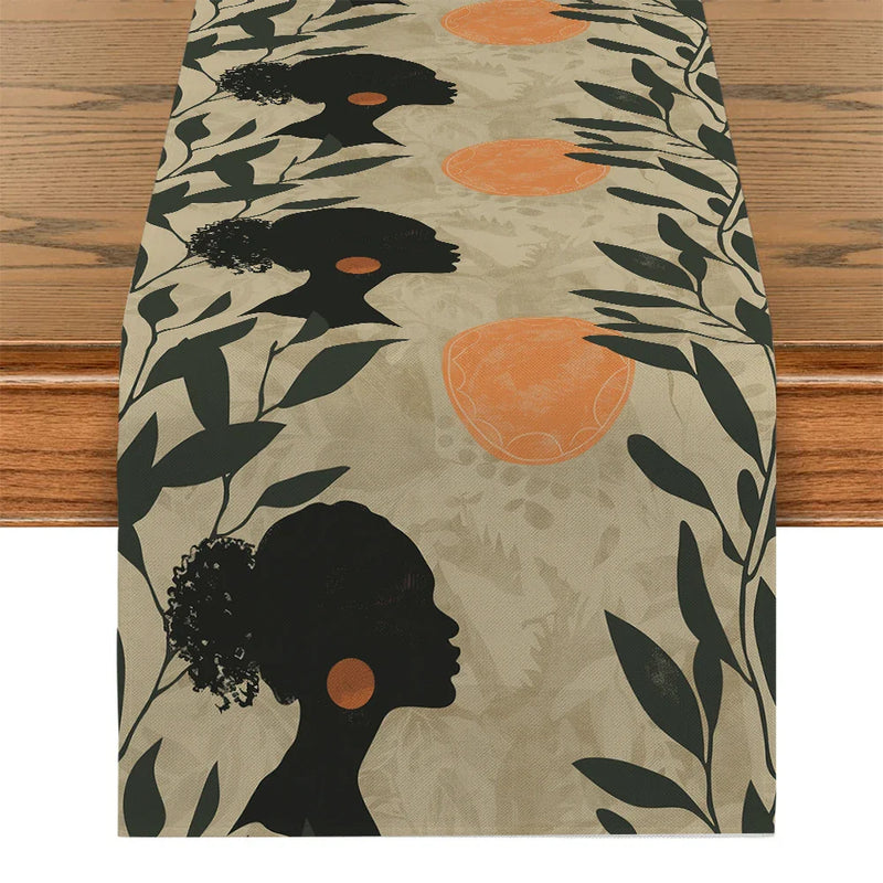 Axyaa African Floral Table Runner for Home, Wedding & Party Centerpieces