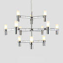 Axyaa Metal Pendant Chandelier: Modern Luxury G9 LED Lighting Fixture