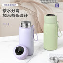 Axyaa Stainless Steel Temperature Display Water Bottle with Handle and Carry Strap