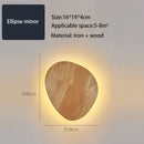 Axyaa Wooden LED Wall Lamp in Oak Finish for Bedroom Nursery Living Room