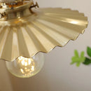 Axyaa Copper Walnut LED Pendant Lights: Modern Hanging Lamp for Hallway, Bedroom, Dining Room