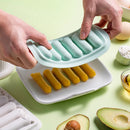Axyaa Silicone Sausage Maker Mould with Lid - 6 Grids, DIY Hot Dog & Ham Molds