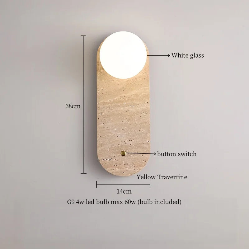 Axyaa Wabi Sabi LED Wall Lights for Home Lighting Living Room Bedroom Wandlampen