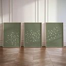 Axyaa Japanese Green Wall Art: Birds & Animals Canvas Prints for Modern Home Decor