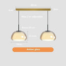 Axyaa Glass Jelly Chandelier Pendant Lamp for Living Room, Bedroom, and Restaurant