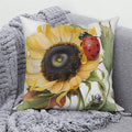 Sunflower Decorative Pillow Cover by Axyaa | Sofa, Car, Living Room Decoration