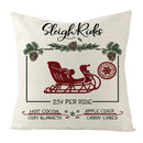 Axyaa Christmas Linen Square Pillow Case 45X45CM