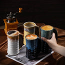 Axyaa Kiln Style Ceramic Coffee Cup Retro Large Capacity Mug Home Drinking Utensil