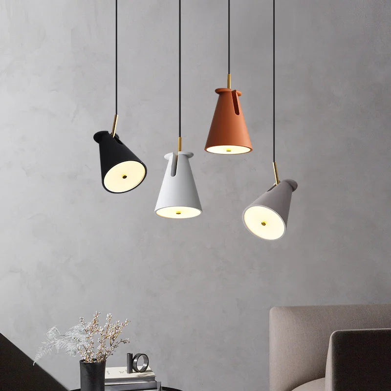 Nordic Terrazzo Chandelier by Axya: Stylish Macaron Design for Restaurant, Bar, Bedroom