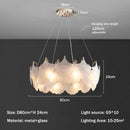 Axyaa Luxury Cream Glass Pendant Lamp for Living Room, Bedroom, Dining Room