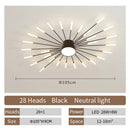 Axyaa Spiral LED Ceiling Lamp: Modern Designer Light for Living Room, Dining, Bedroom