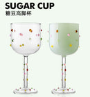 Axyaa Colorful Jelly Beans Wine Glass Set for Home & Wedding Gifts